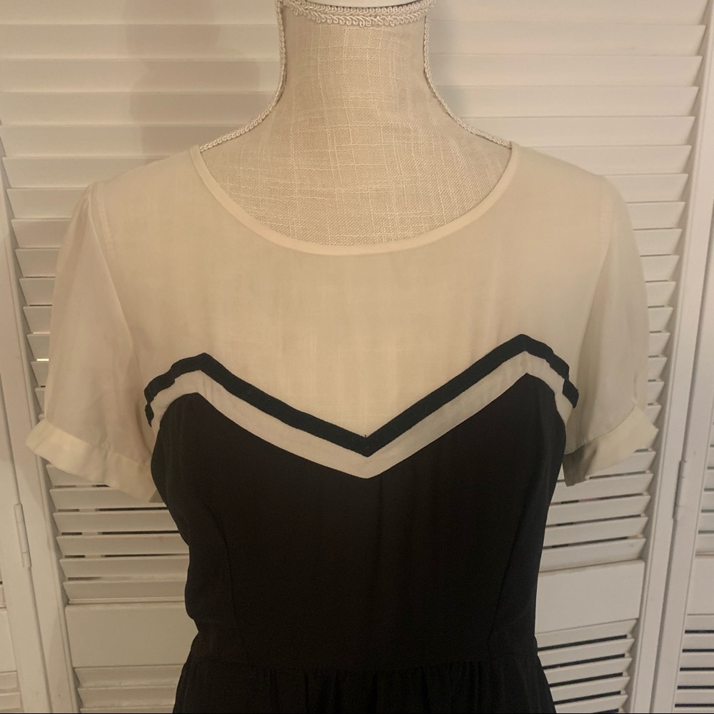 Coincidence & Chance Black and White Dress